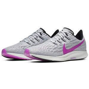 Nike Men Air Zoom Pegasus 36 Running Shoes Pure Platinum/Hyper Violet Men 10 US